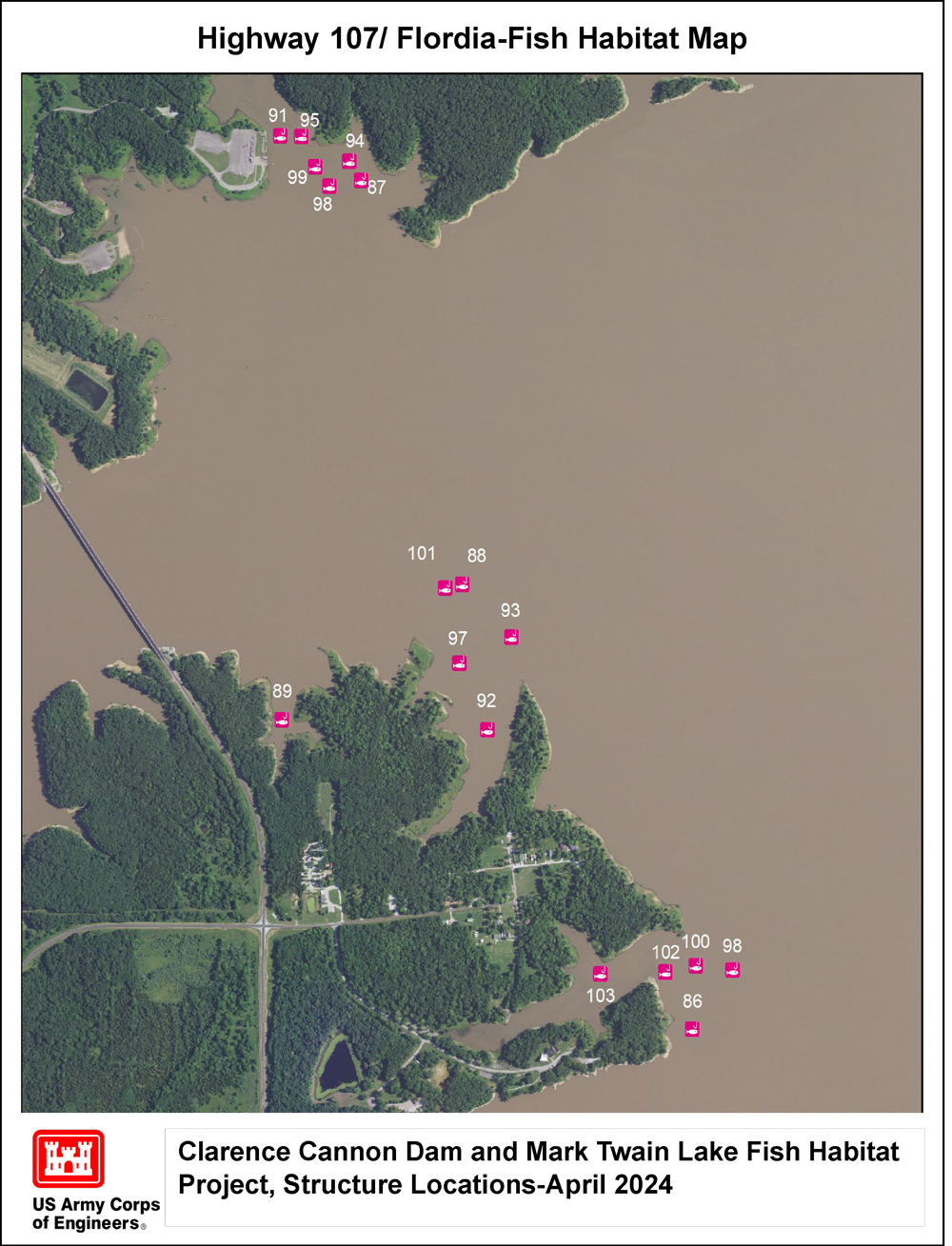 Mark Twain Lake Fish Habitat Maps | ExploreMarkTwainLake.com