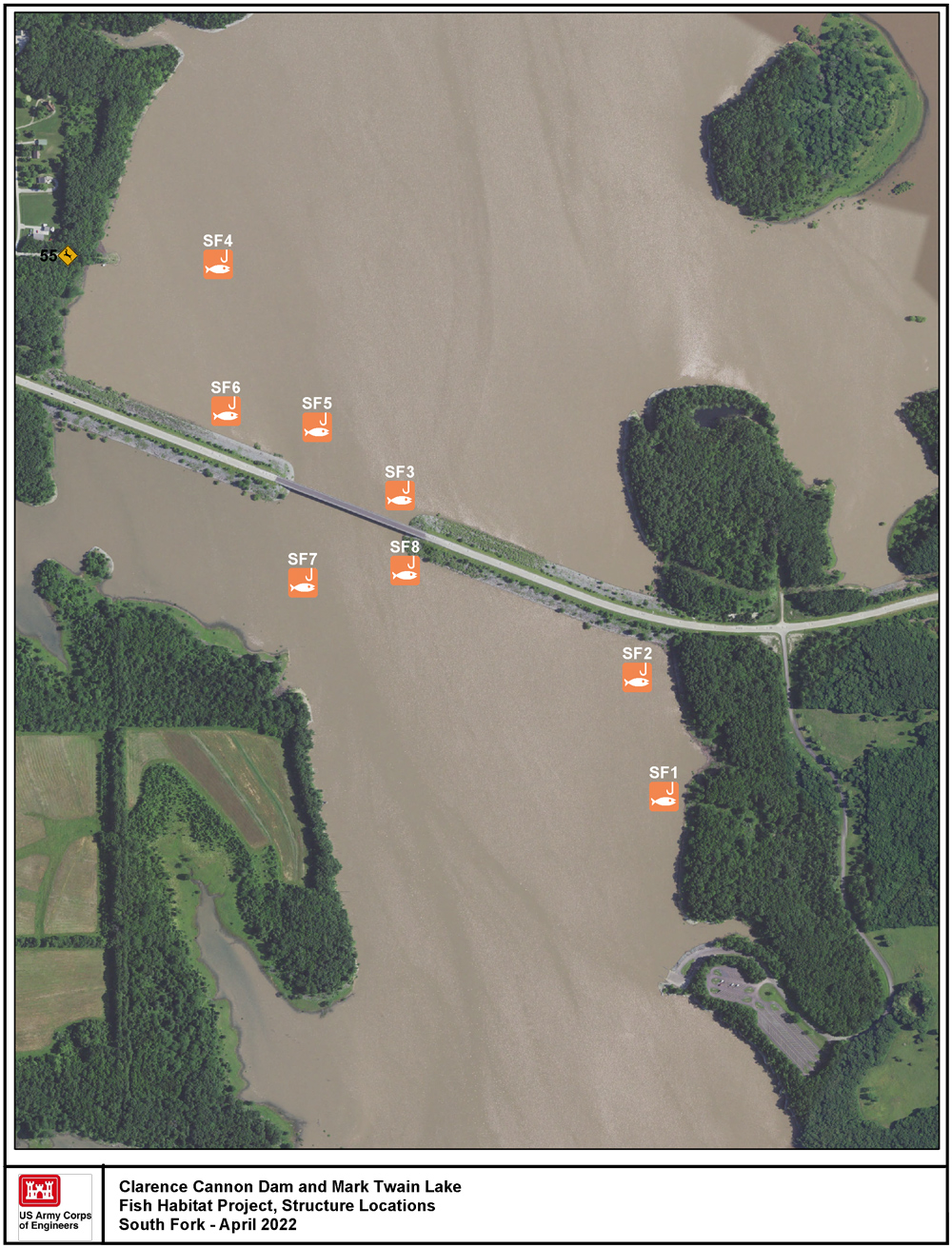 Mark Twain Lake Fish Habitat Maps | ExploreMarkTwainLake.com